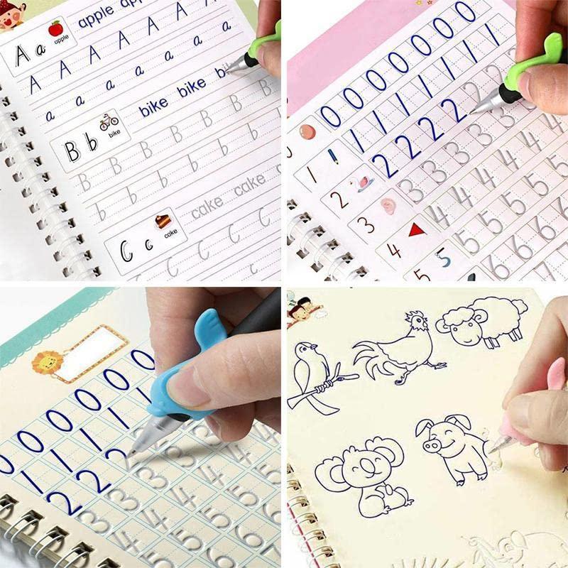 Reusable Magic Copybook β 4-in-1 Handwriting Book for Kids